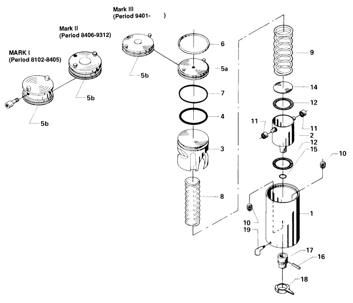 Alfa Laval LKLA Actuator Air/Spring Diagram