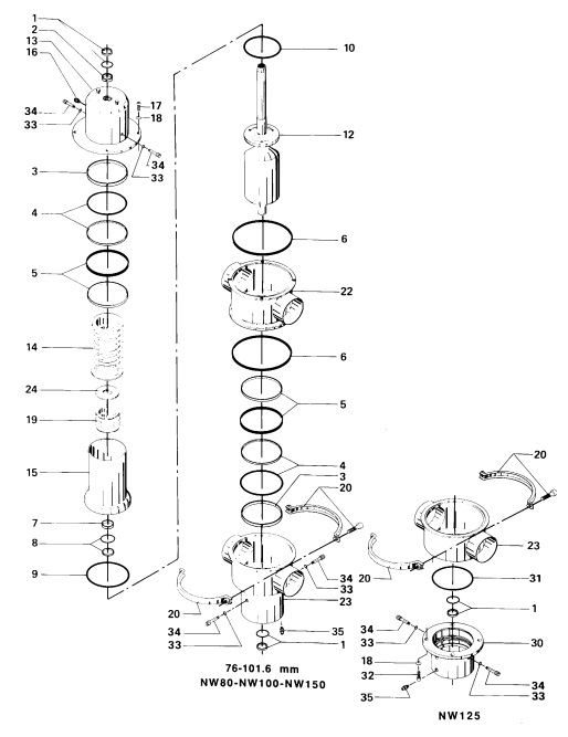 Alfa Laval SMP-EC Sanitary Mixproof Valve Diagram 2